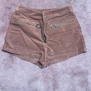 Brown corduroy shorts